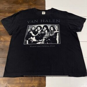 Vintage Y2K Van Halen Woken And Children First Black T-Shirt